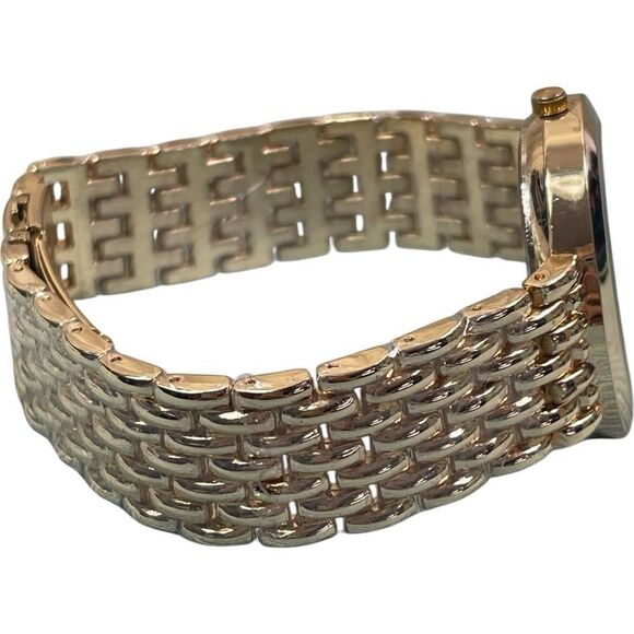 Designer Inspired Gold Plated Quartz Watch main image 4